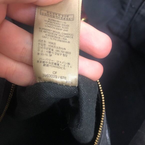 Burberry Canterbury Mahogany Tote Satchel Bag Purse Nova Check Print Burgundy - Picture 5 of 15